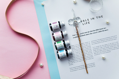 Spiral Glass Dip Pen Set