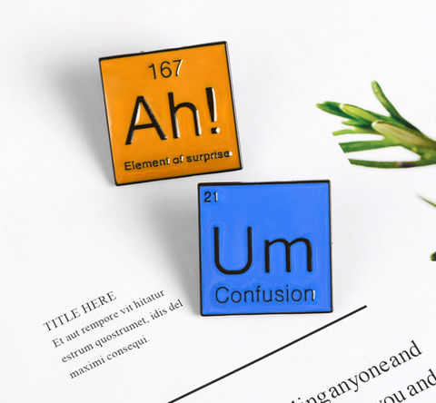 Chemistry Square Pins