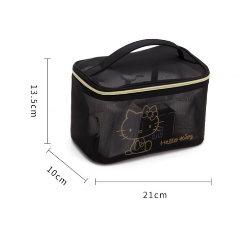Hello Kitty Toiletry Transparent Mesh Bag