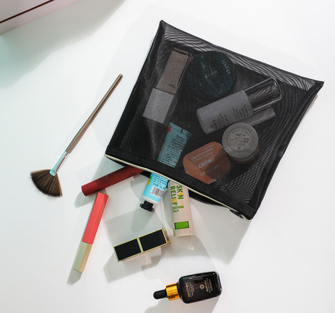 Hand Held Black Mesh Pouch