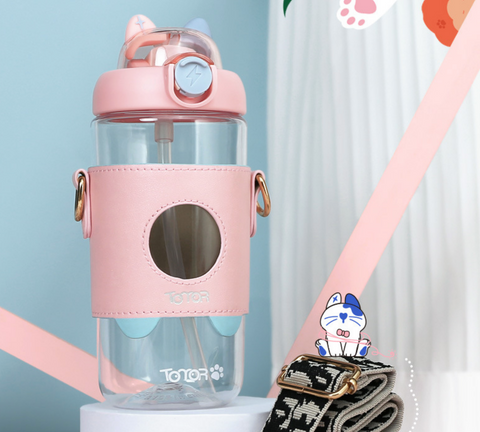 Totor Cat Ear Water Bottle 650ml