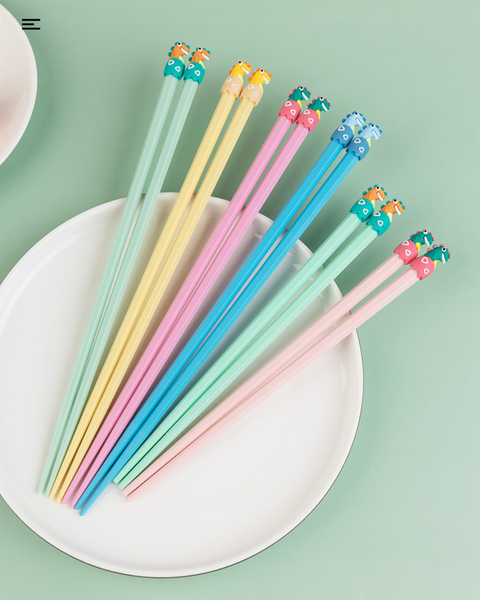 Dinosaur Family Chopsticks 6 Set 1