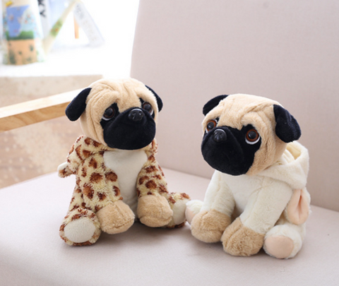 20cm Costume Pug Plush