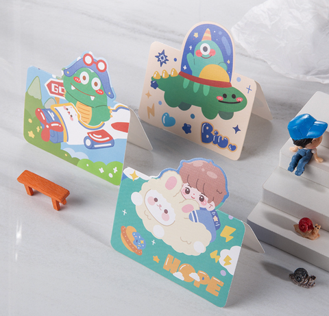 Cute Dino Astronaut Card