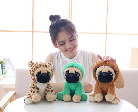20cm Costume Pug Plush