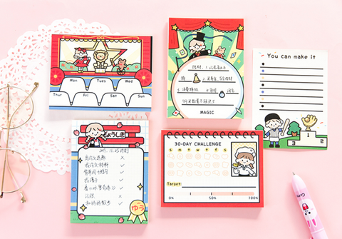 Cute Girls Memo Pads