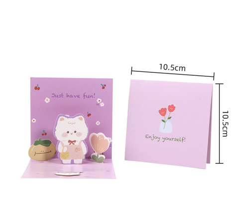 Cute Pop Out Card Enjoy