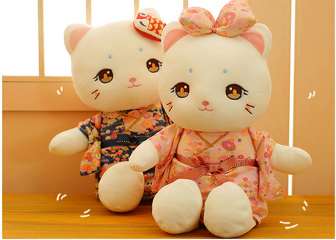 23cm Sweet Japanese Cat Girl Plush