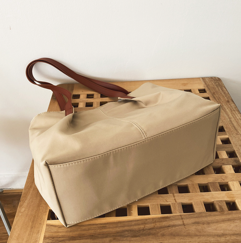 Canvas Tote Brown Strap