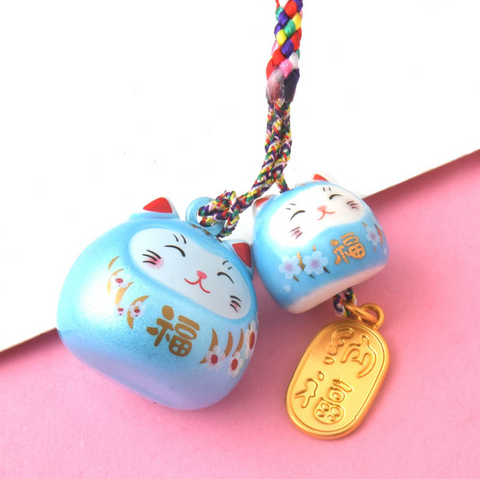 Gemini Lucky Cat Pearlescent Charm
