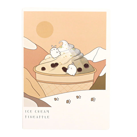 Ice Cream Animals 16K Notebook