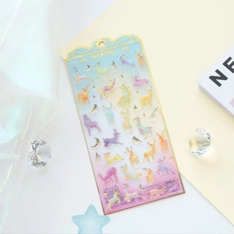 Reindeer Night Stickers