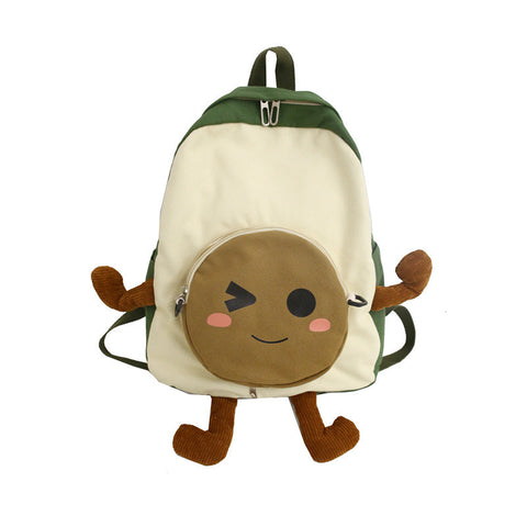 Avocado Wink Face Backpack 2461