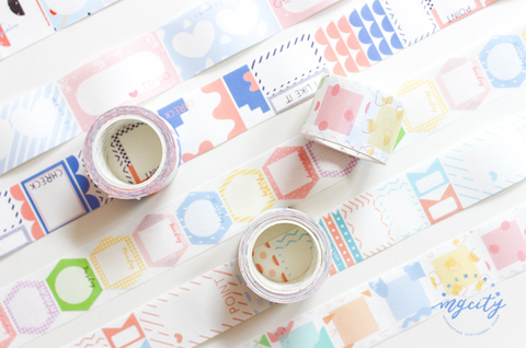 Mgcity Geometric Label Washi Roll Sticker