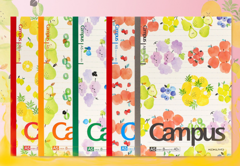 CAMPUS Fruit 8mm Dotted Line A5 Notebook 40pg
