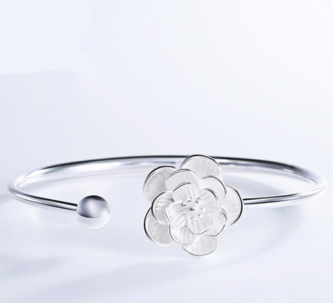 Lotus Silver Bracelet
