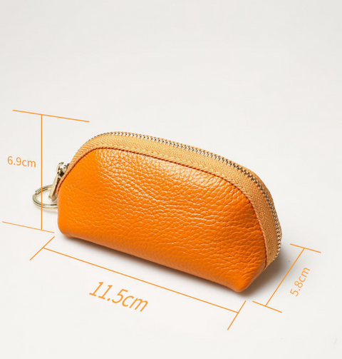 Vegan Leather Zipper Pouch
