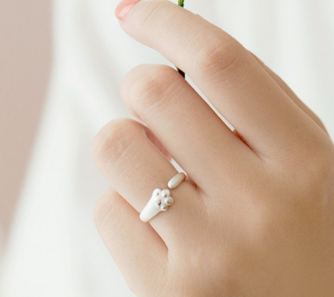 Cat Paw and Tail Ring