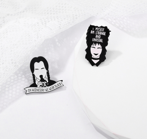 On Wednesday We Wear Black Pin