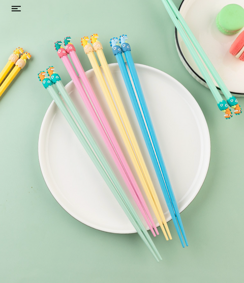 Dinosaur Family Chopsticks 6 Set 1