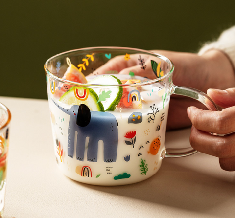 Cartoon Glass Mug