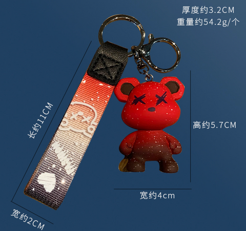 Blossom Crystal Bear Keychain