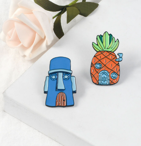 Spongebob Homes Pin