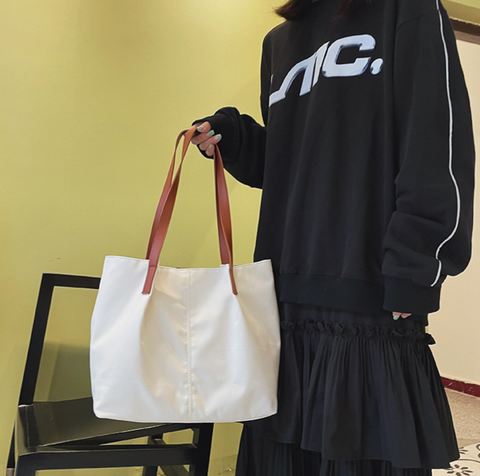 Canvas Tote Brown Strap