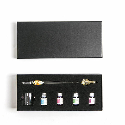 Flower Glass Dip Pen 7pc Set