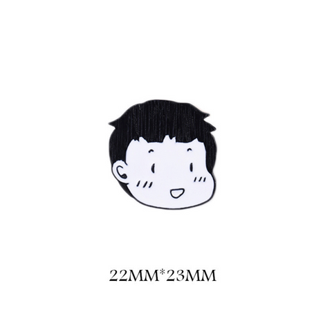Black and White Pin