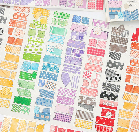 Telado Washi Pattern Stripe Tape