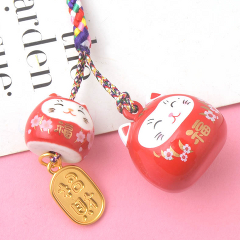 Gemini Lucky Cat Pearlescent Charm