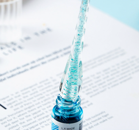 Spiral Glass Dip Pen Set