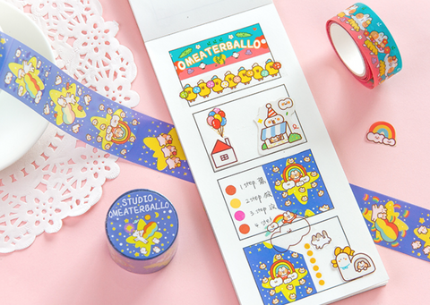 Jiyu PET Cute Matte Washi Tape