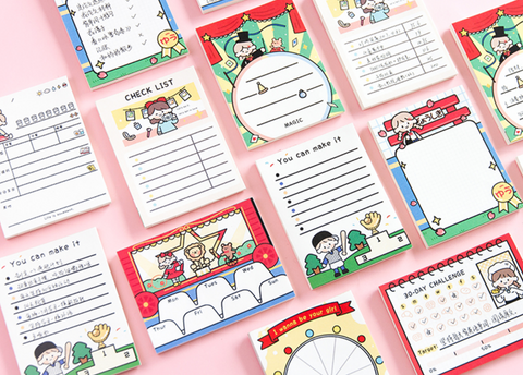 Cute Girls Memo Pads