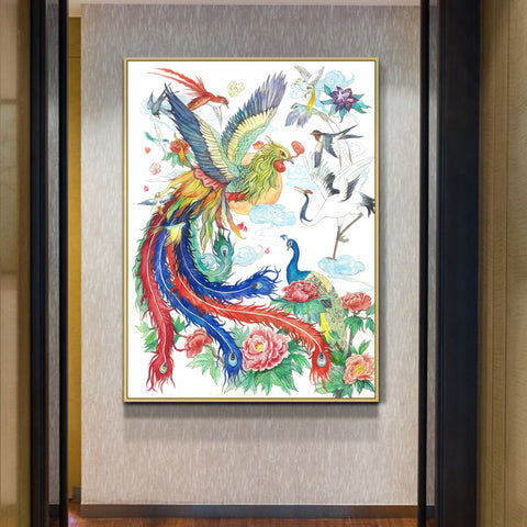 Z11Ct0140-03 Peacock Cross Stitch 80*106cm