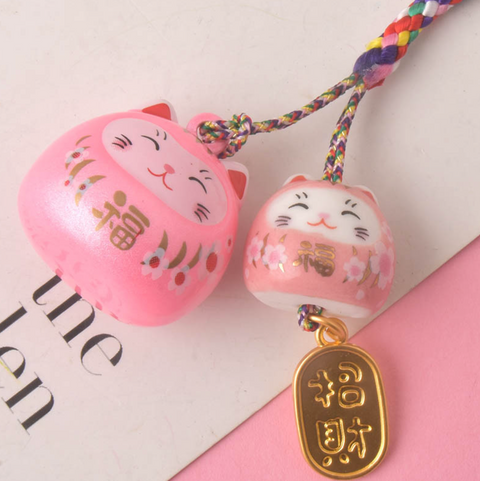 Gemini Lucky Cat Pearlescent Charm