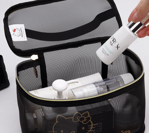 Hello Kitty Toiletry Transparent Mesh Bag