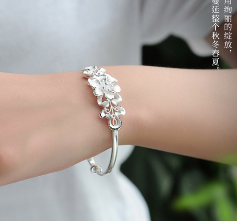 White Peony Bracelet