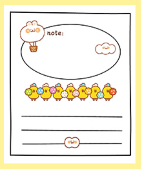 Jiyu Sugar Bear Note Paper