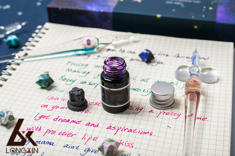 Planet Glass Dip Pen Set