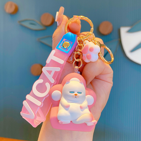Vicat Grump Cat Keychain