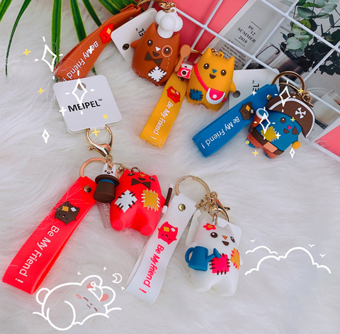 Strange Cats Keychain