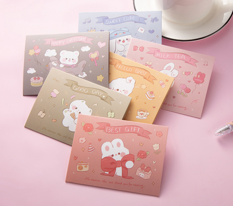 Three Fold Rabbit Card