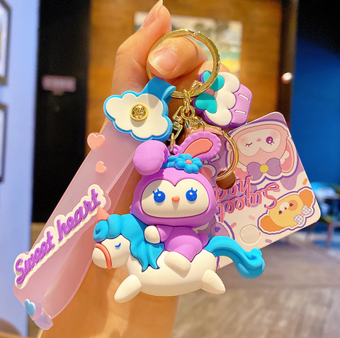 Sweetheart Rocking Horse Keychain
