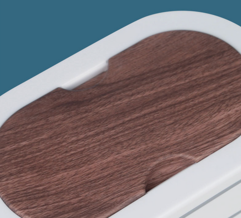 Wood Grain Strap Dual Layer Bento Oval