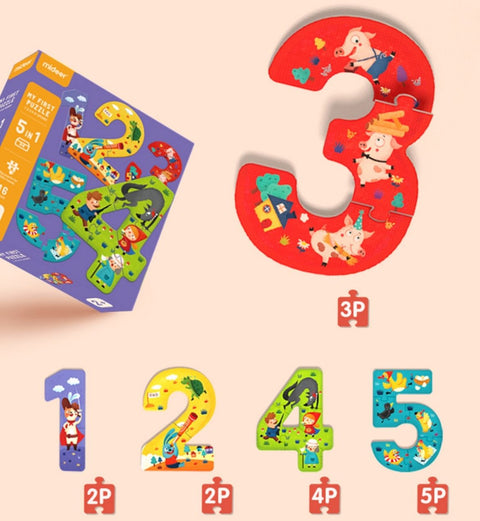 Mideer 6 in 1 Children Puzzle