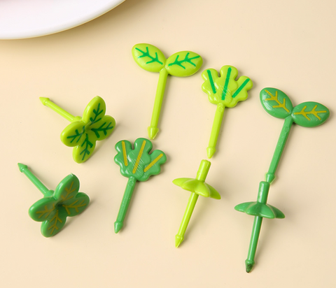 Plant Leaf Green Bento Picks