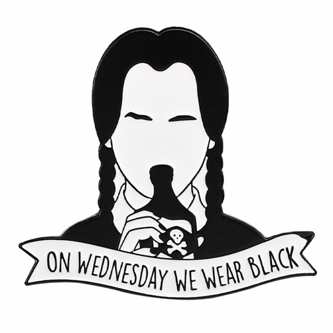 On Wednesday We Wear Black Pin