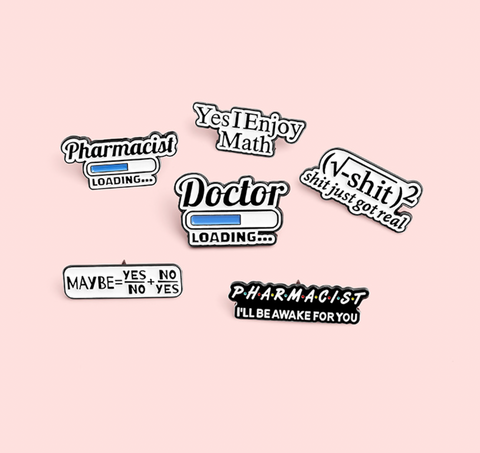 Math Symbols Pins